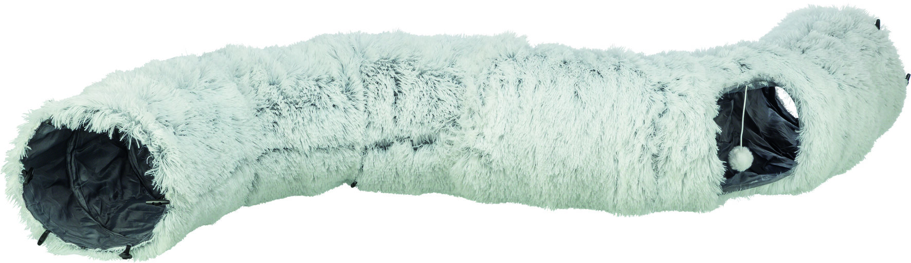 Trixie - Tunnel de Jeu/Donut Harvey Gris pour Chats - 25x160cm Image num&eacute;ro 5