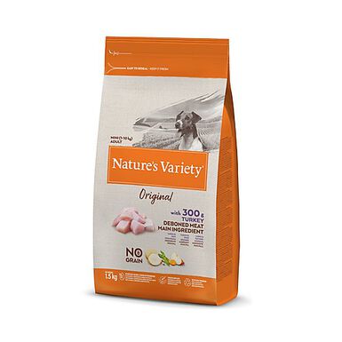 Nature's Variety - Croquettes Original Mini Adult à la Dinde pour Chien - 1,5Kg