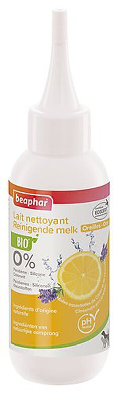 Beaphar - Lait Nettoyant Bio oreilles pour Chien et Chats - 100 ml image number null