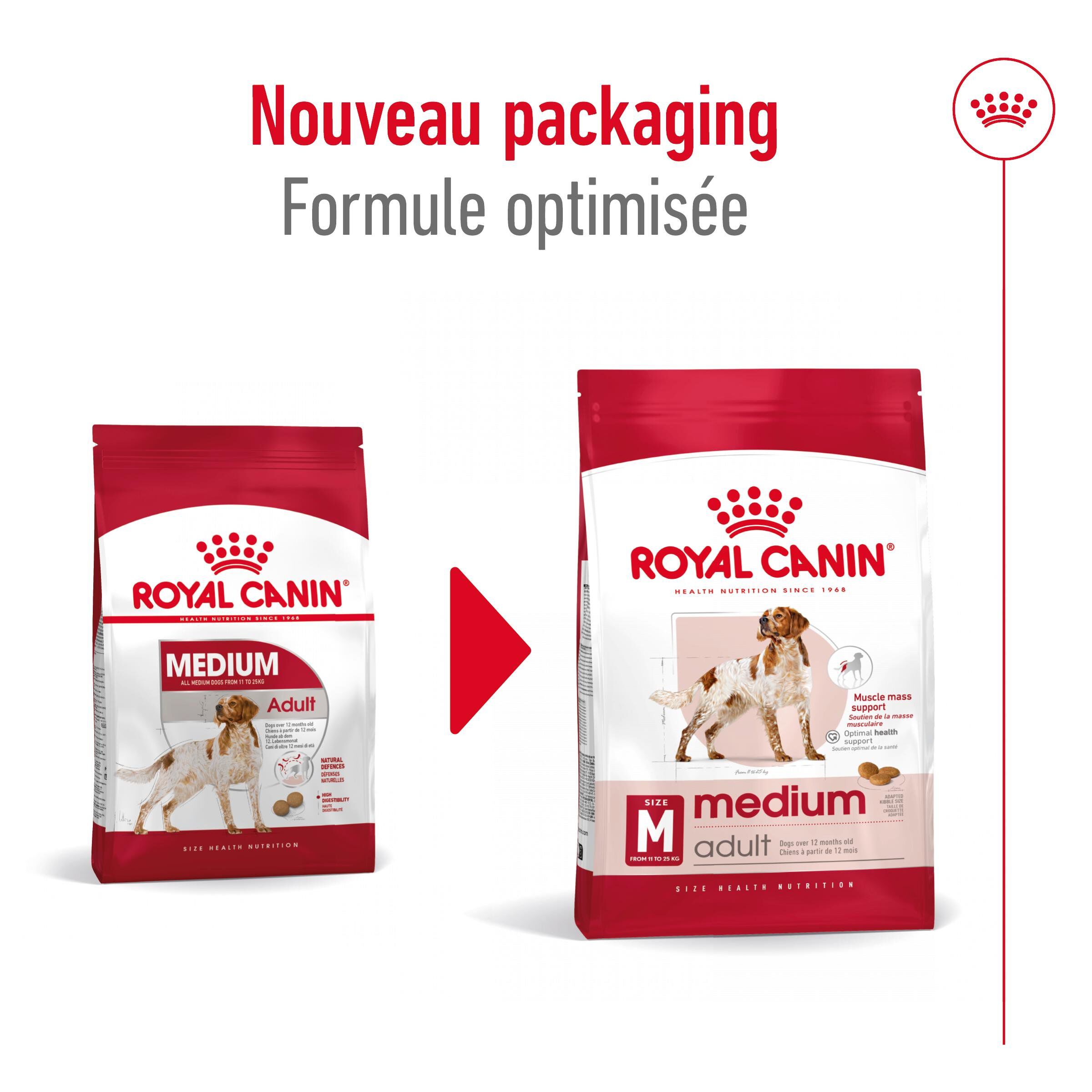 Royal Canin - Croquettes Medium Adult pour Chien de Taille Moyenne - 4Kg Image num&eacute;ro 8