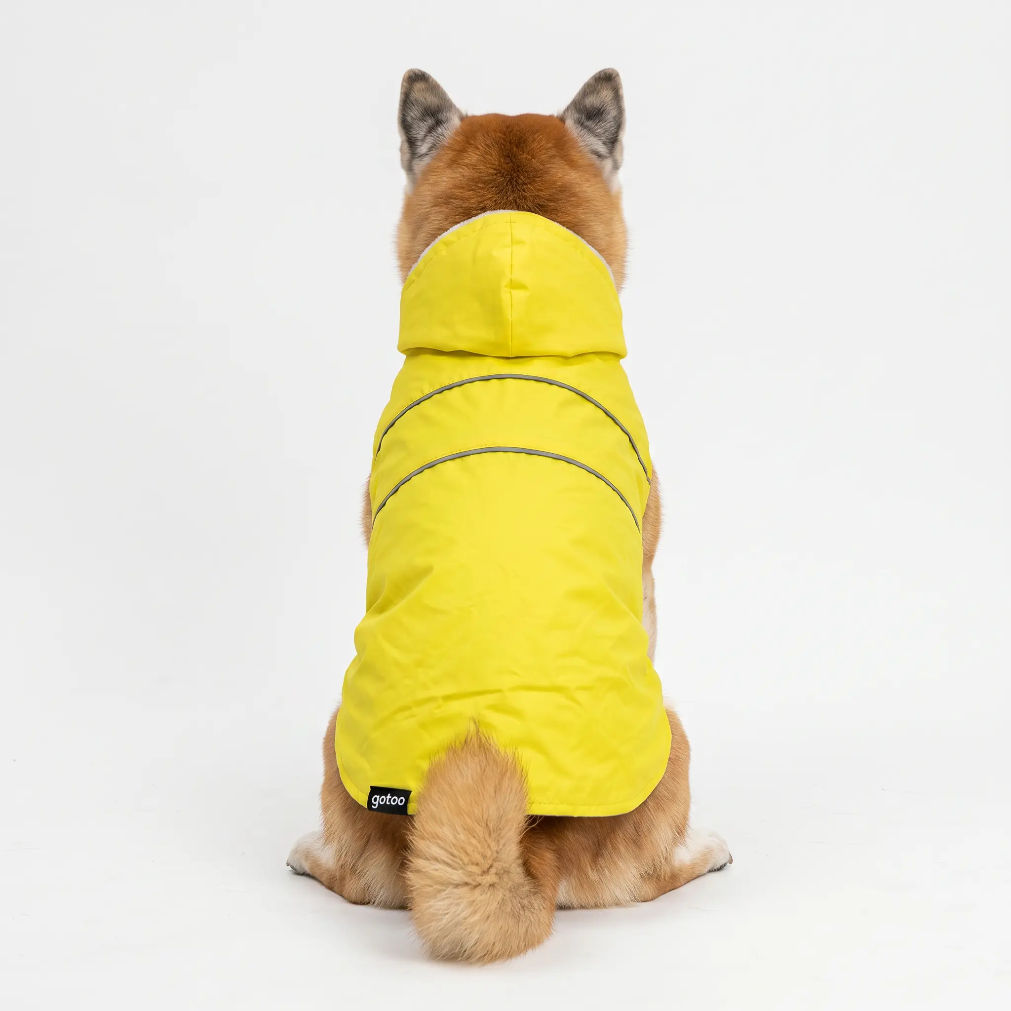 Gotoo - Imperm&eacute;able Jaune R&eacute;fl&eacute;chissant pour Chiens - 40cm Image num&eacute;ro 10