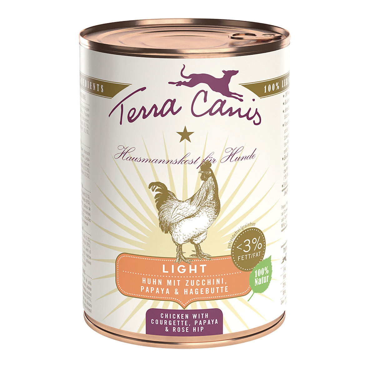 Terra Canis - Aliment naturel Poulet et Courgettes Light pour Chiens - 400g Image num&eacute;ro 1