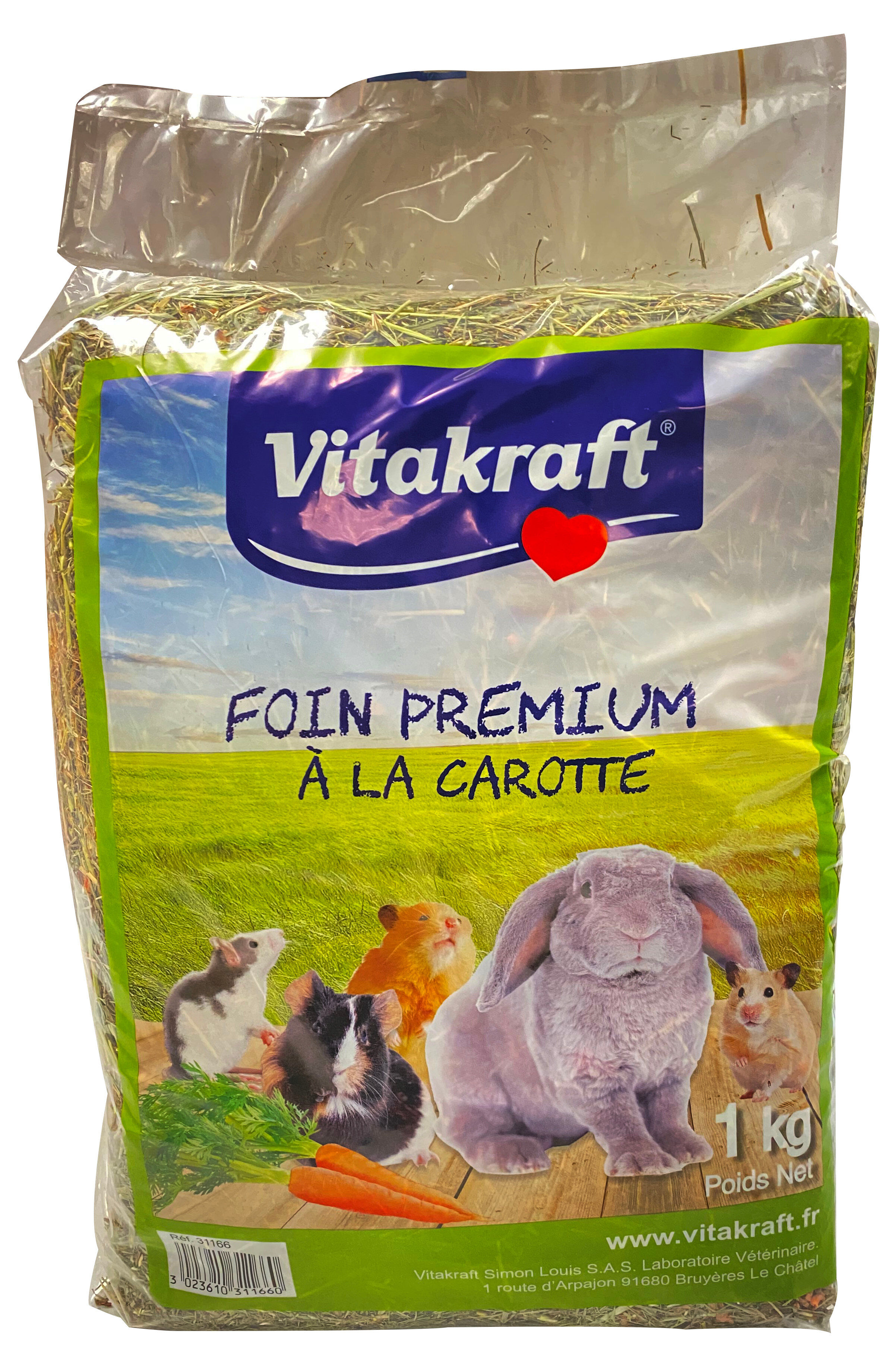 Vitakraft - Foin &agrave; la Carotte - 1Kg Image num&eacute;ro 1