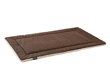 Wikopet - Tapis Cover Mat Beige et Marron M pour Chiens - 86x54cm