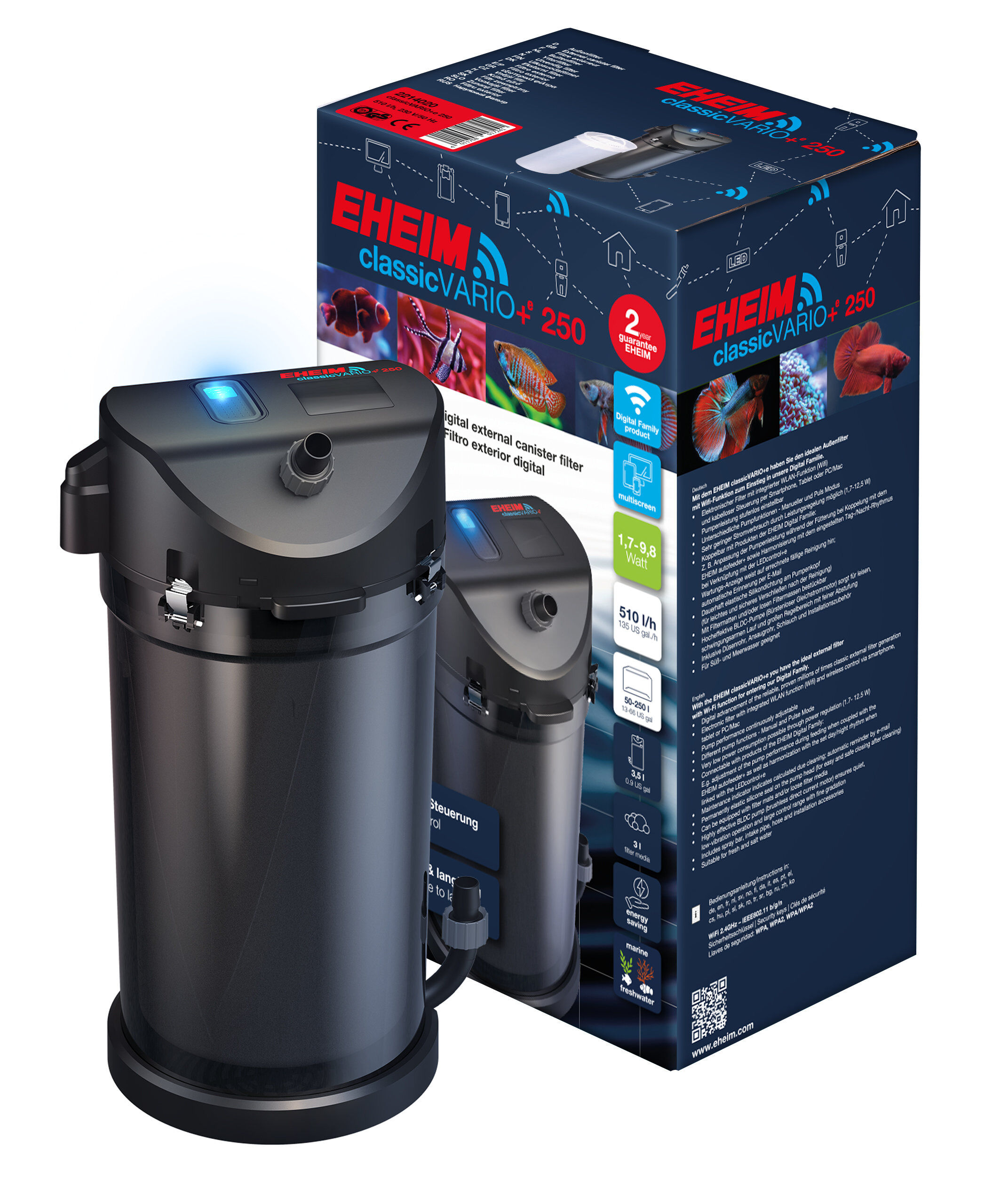 Eheim - Filtre Ext&eacute;rieur ClassicVARIO+e 250 Intelligent Image num&eacute;ro 7