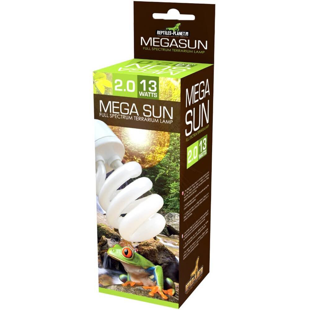 Reptiles Planet - Ampoule Mega Sun UVB 2.0  pour Terrarium - 13W Image num&eacute;ro 1