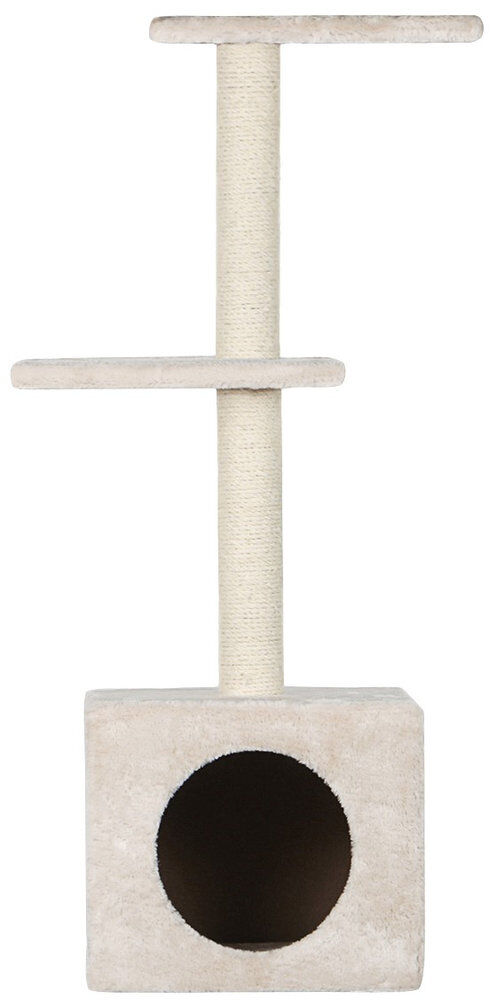 Animalis - Arbre &agrave; Chat Cube avec 2 Plateaux - &Eacute;cru Image num&eacute;ro 1