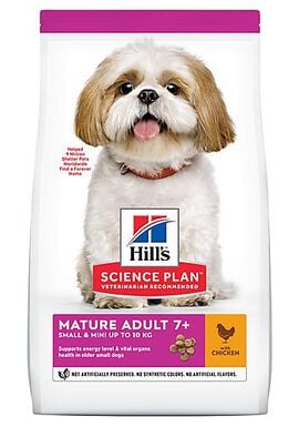 Hill's Science Plan - Croquettes au Poulet et Dinde pour Chien Sénior de Petite Race