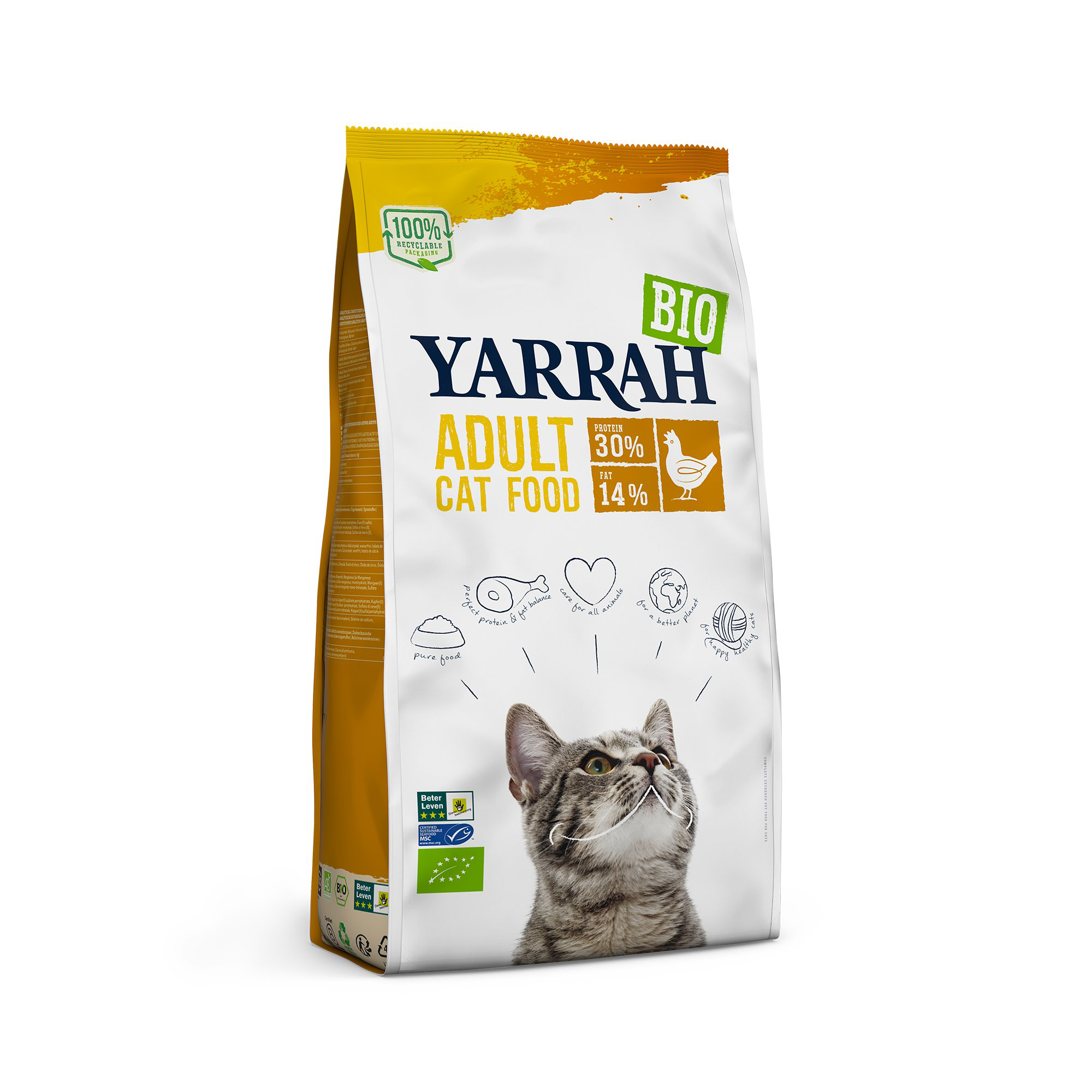 Yarrah - Croquettes Bio au Poulet pour Chats Adultes - 6Kg Image num&eacute;ro 1