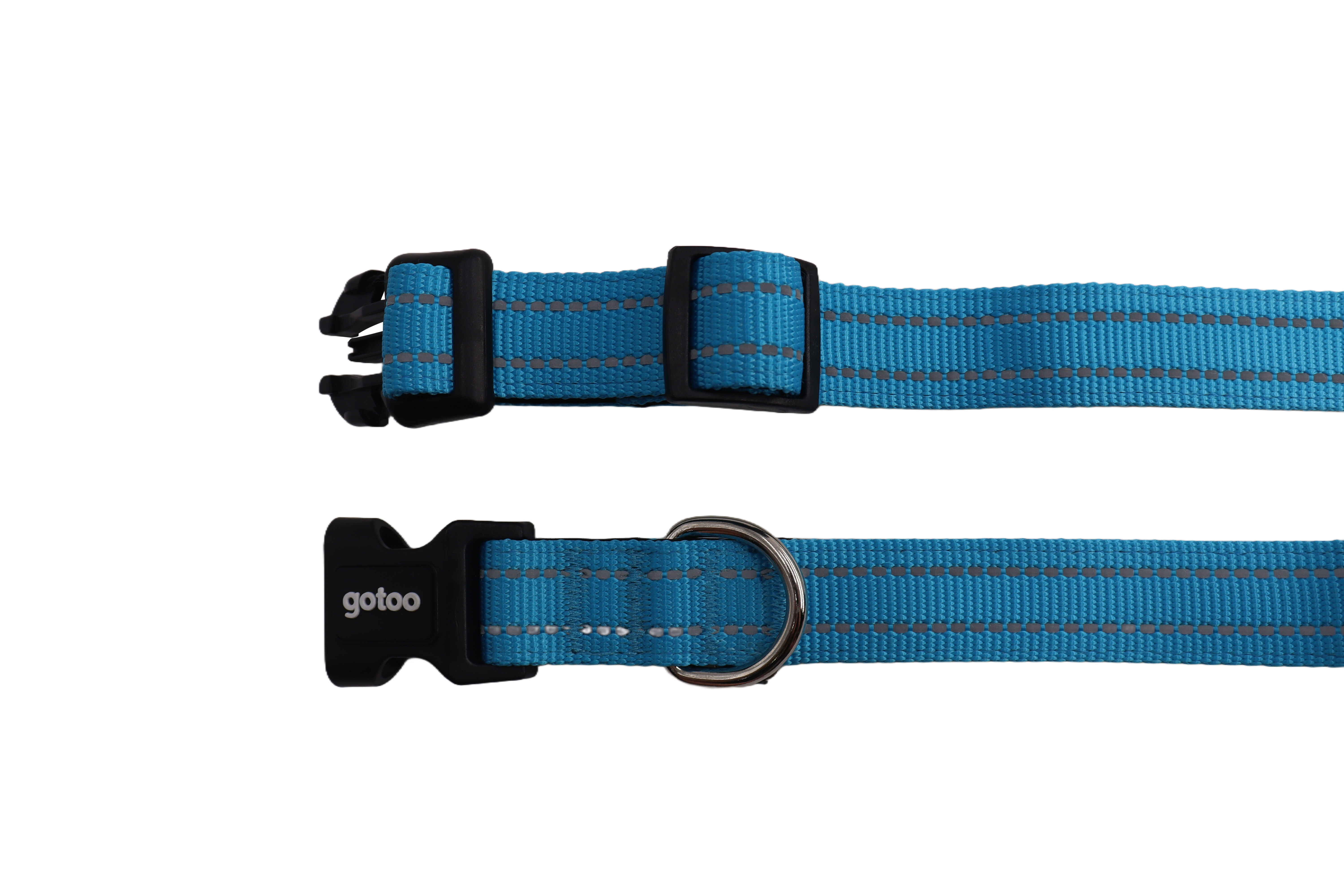 Gotoo - Collier Essentials en Nylon Premium Bleu pour Chien - M Image num&eacute;ro 3