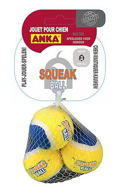 Anka - Jouet Balle Squeak Ball S pour Chiens - x3