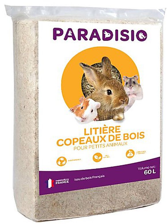 Paradisio - Litière Copeaux de Bois pour Rongeur - 60L image number null