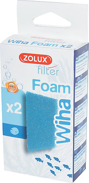 Zolux - Cartouche Foam Wiha Filtrante pour Aquarium - x2 image number null