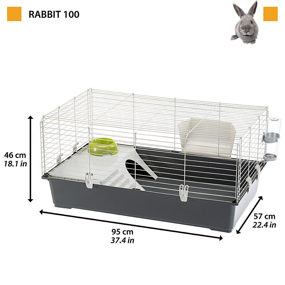 Ferplast - Cage Rabbit 100 pour Lapin Image num&eacute;ro 2