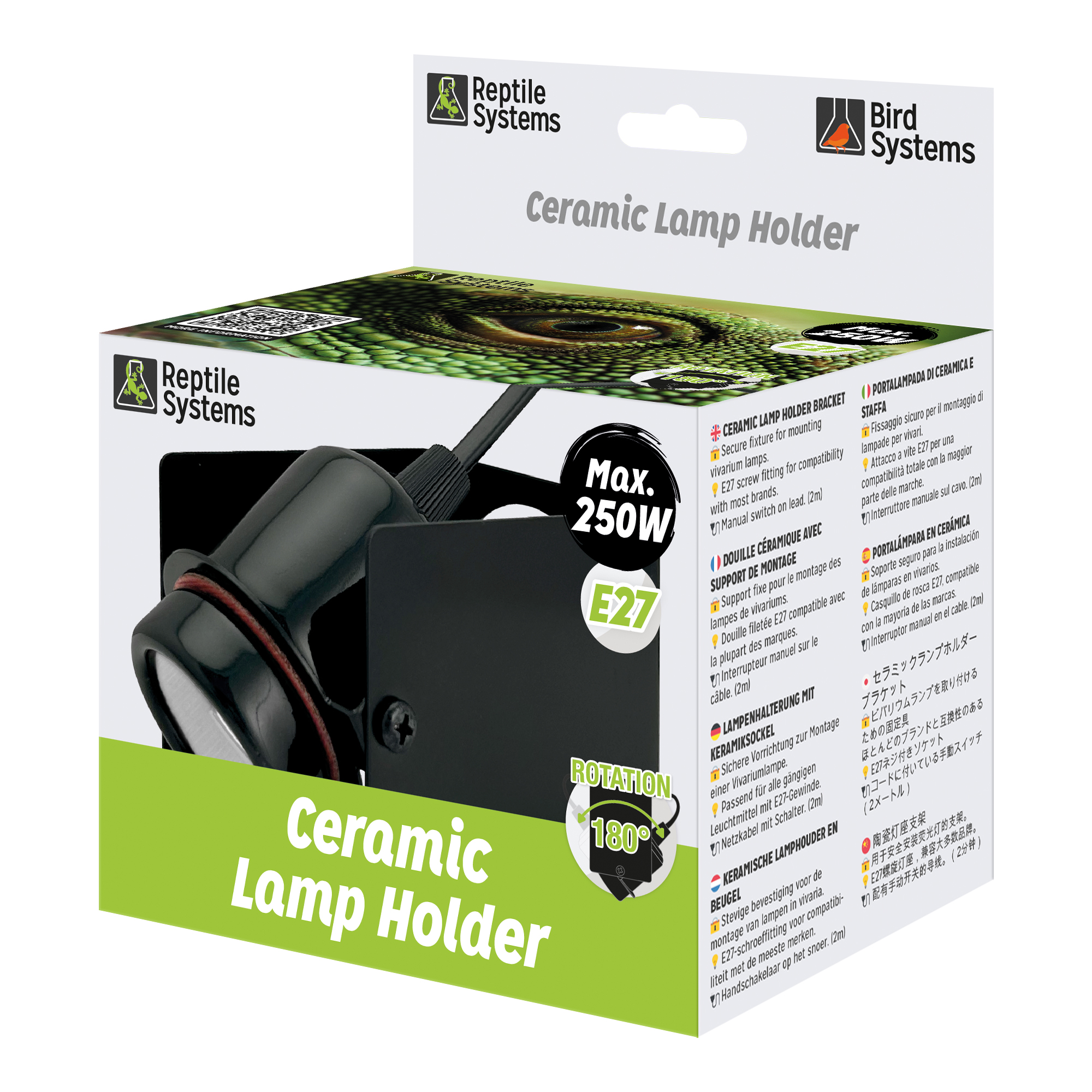 Reptile Systems - Support Ceramic Lamp Holder E27 pour Reptiles - 200W Image num&eacute;ro 1