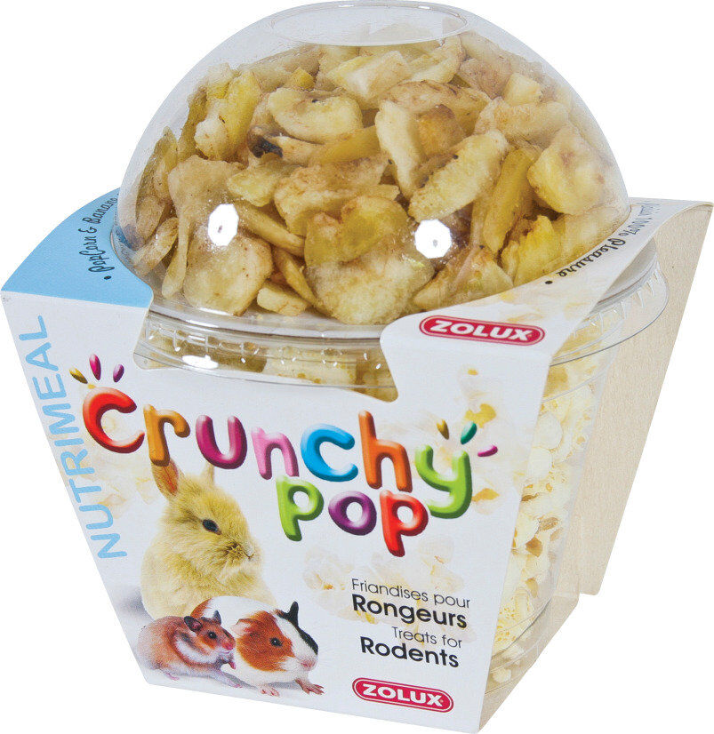 Zolux - Friandises Crunchy Pop &agrave; la Banane pour Rongeurs - 63g Image num&eacute;ro 1