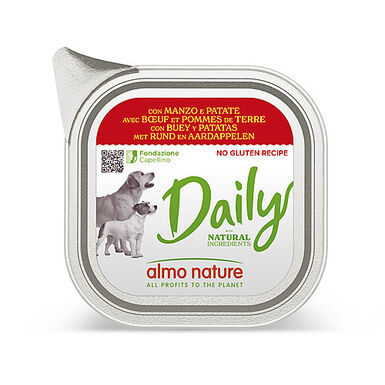 Almo Nature - Pâtée Daily Nogluten Boeuf Et Pommes De Terre - 100gg