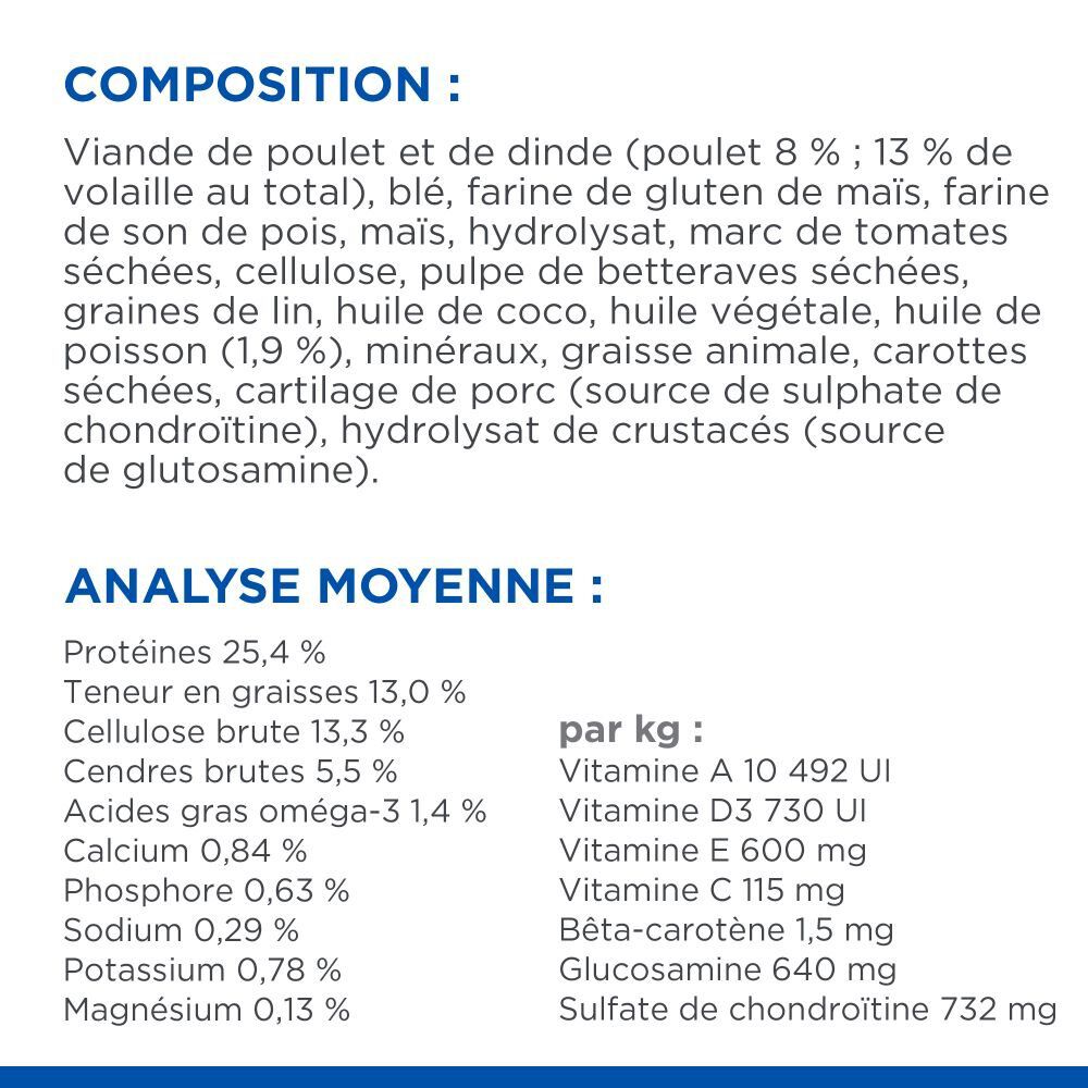 Hill's Science Plan - Perfect Weight & Active Mobility Croquettes Chien Adulte Medium Poulet - 2,5kg Image num&eacute;ro 7
