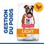 Hill's Science Plan - Adult Light Croquettes Pour Chien Au Poulet  - 12kg Indicateur image numéro 3