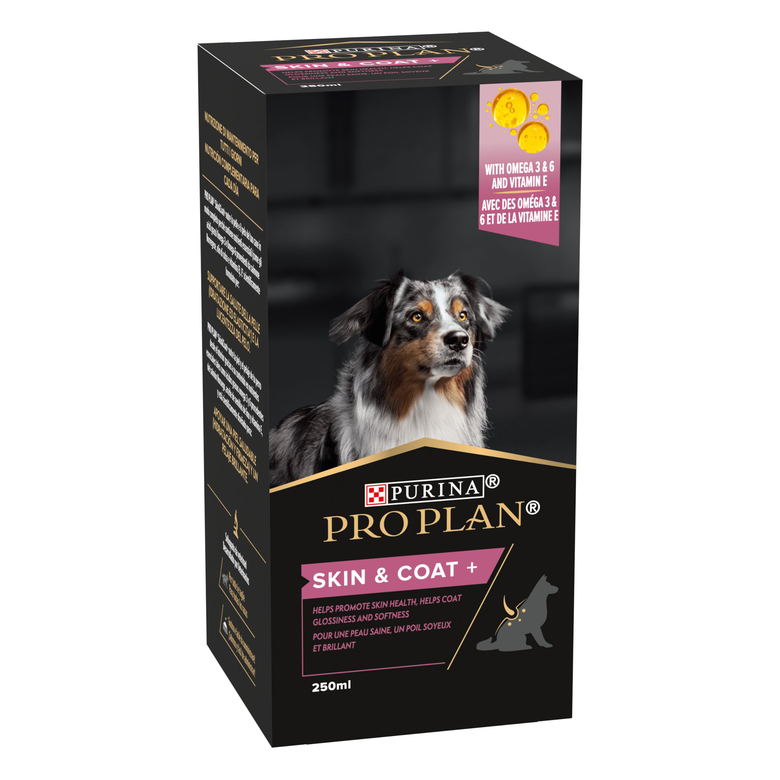 Pro Plan - Aliment Complémentaire Skin & Coat+ en Sirop pour Chiens - 225g Image numéro 1 Pro Plan - Aliment Complémentaire Skin & Coat+ en Sirop pour Chiens - 225g Image numéro 1