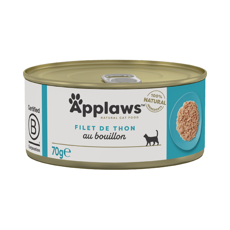 Applaws - Pâtée en Boîte Filet de Thon pour Chat - 70g Image numéro 1 Applaws - Pâtée en Boîte Filet de Thon pour Chat - 70g Image numéro 1