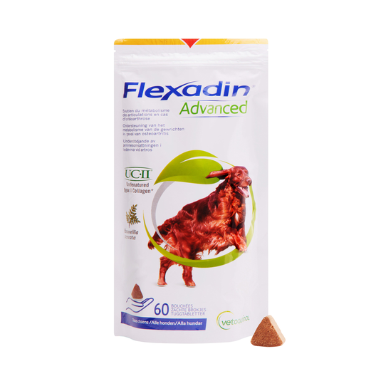 Vetoquinol Flexadin Advanced Antioxydant pour Chien 60 Bouchées