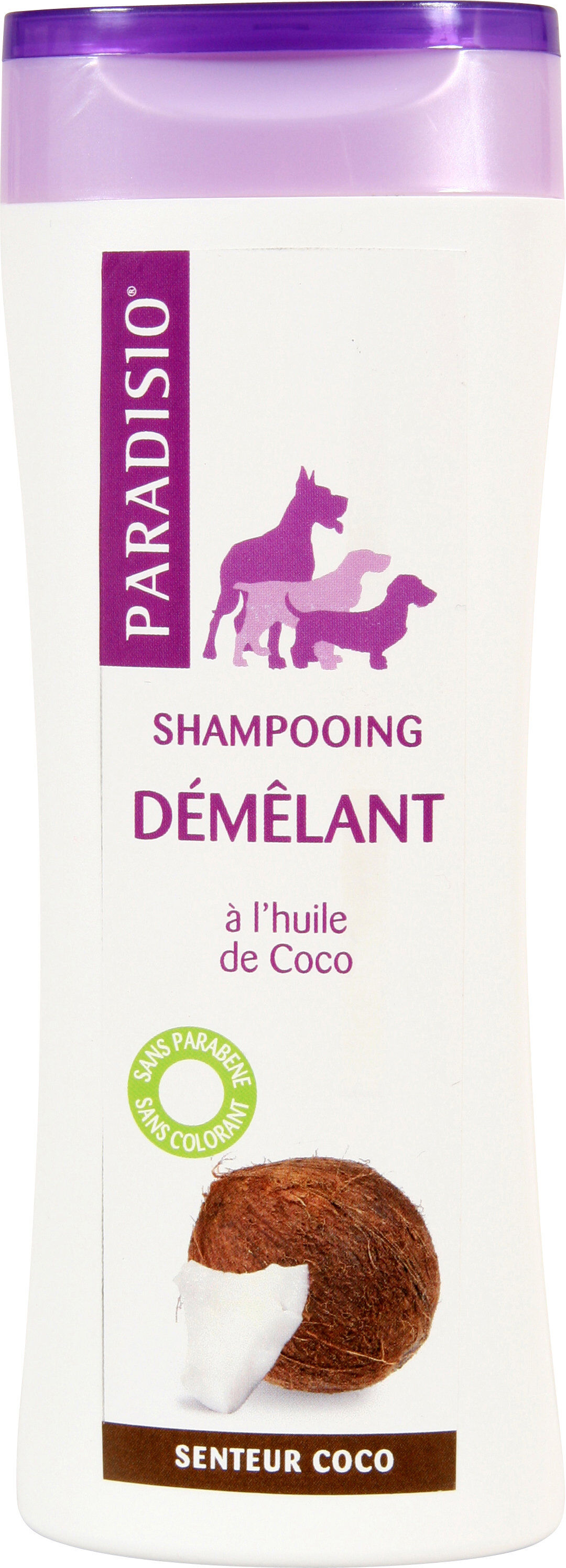 Paradisio - Shampoing D&eacute;m&ecirc;lant Senteur Coco pour Chien - 250ml Image num&eacute;ro 2