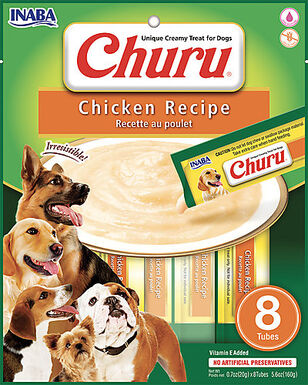 Inaba - Friandises Churu Recette au Poulet pour chiens - 8x20g