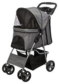 Trixie - Poussette à 4 roues Gris pour Chien - 80cm