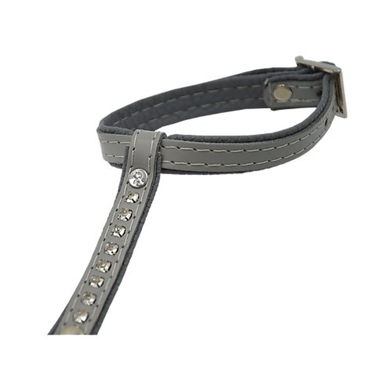 Comme Un Roi - Harnais et Laisse Cuir So Nature Gris pour Chat - TU Image numéro 2 Comme Un Roi - Harnais et Laisse Cuir So Nature Gris pour Chat - TU Image numéro 2