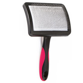 Croci - Brosse Double Carder Vanity Poils Long Plastique pour Chiens - XL