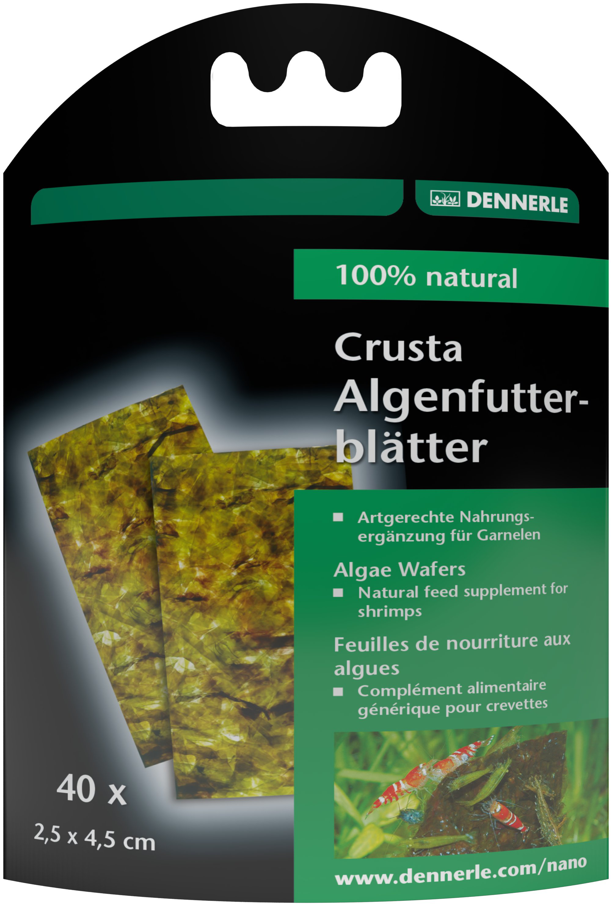 Dennerle - Compl&eacute;mentaire Nano Feuilles d'algues pour Crevettes - x40 Image num&eacute;ro 1