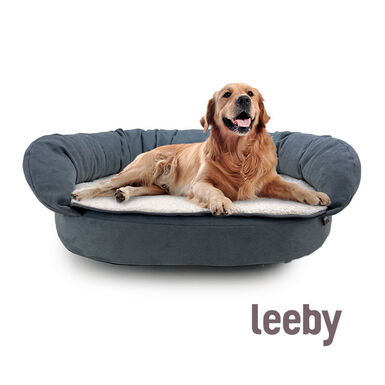 Leeby - Sofa Orthopédique Gris pour Chiens