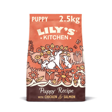 Lily's Kitchen - Croquettes Poulet et Saumon Sans Céréales pour Chiot