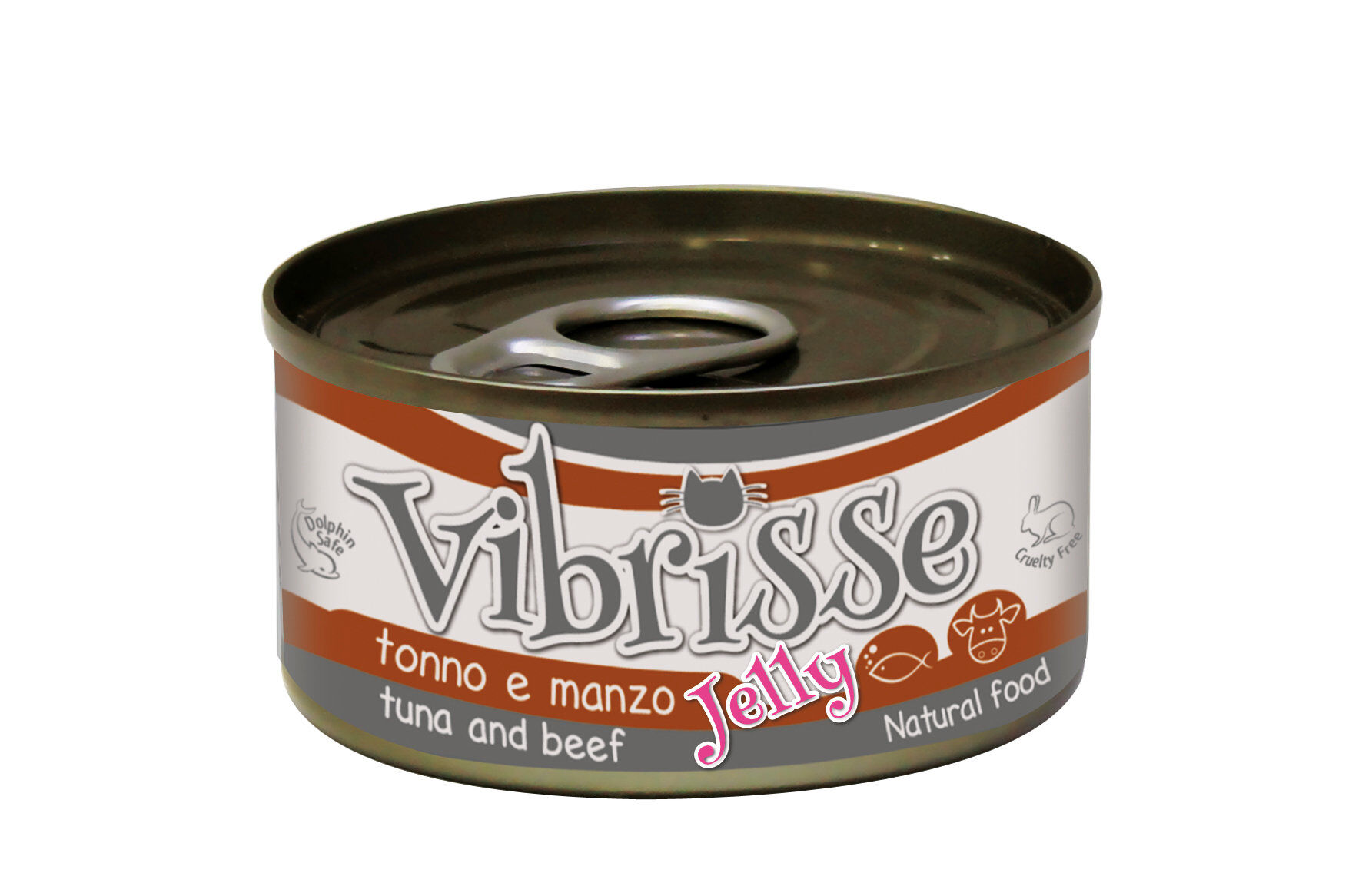 Vibrisse - P&acirc;t&eacute;e Natural Food CAT JELLY  THON et boeuf pour chats - 70g Image num&eacute;ro 1