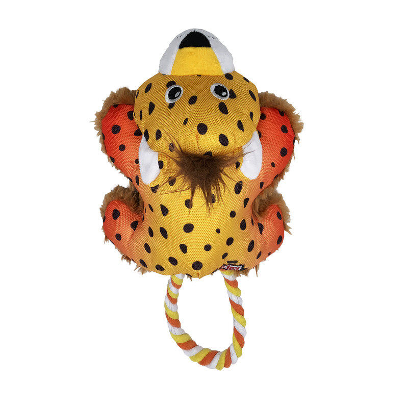 KONG - Jouet Cozie Tuggz Gu&eacute;pard pour Chiens - S/M Image num&eacute;ro 3