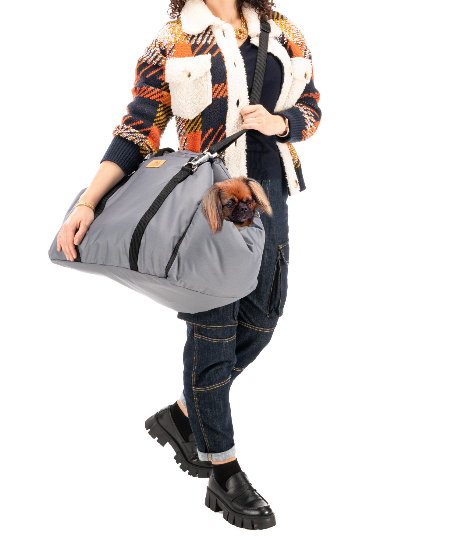 Ferplast - Sac de Transport Cruiser pour Chiens - Gris Image num&eacute;ro 5