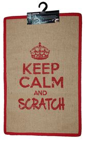Wouapy - Tapis Griffoir Rectangle pour Chats - Rouge