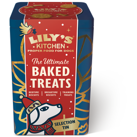 Lily's Kitchen - Friandises Bo&icirc;te M&eacute;tal Biscuits Festifs pour Chiens - 300g