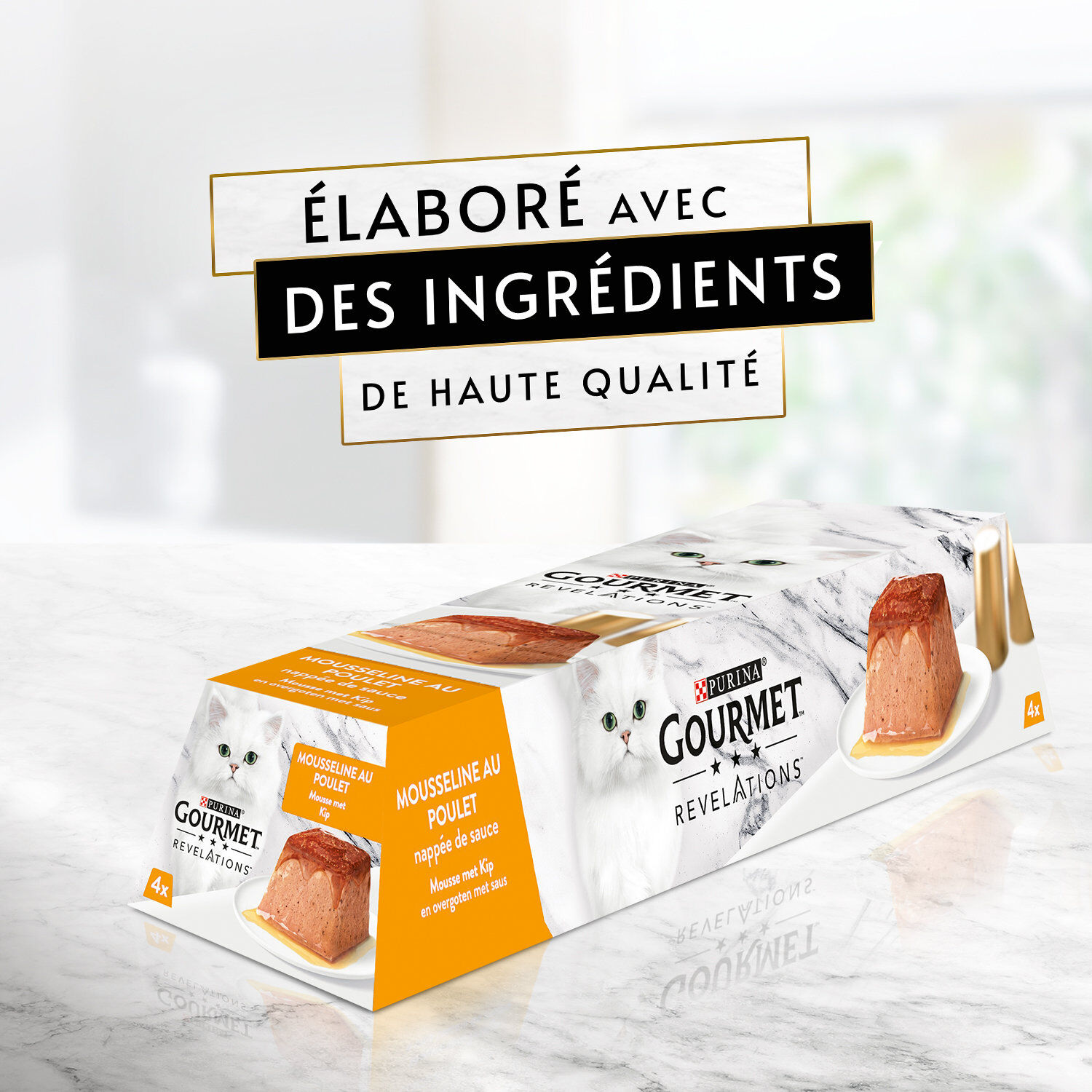 Gourmet - Portions Repas Revelations Mousseline Poulet et B&oelig;uf pour Chats - 48x57g Image num&eacute;ro 8