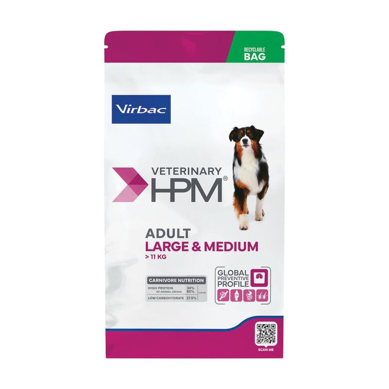 Virbac - Croquettes Veterinary HPM Adult Large & Medium Dog pour Chiens - 16Kg Image numéro 1 Virbac - Croquettes Veterinary HPM Adult Large & Medium Dog pour Chiens - 16Kg Image numéro 1