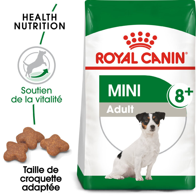 Royal Canin - Croquettes MINI ADULT 8+ POUR CHIEN DE PETITE TAILLE - 800G image number null