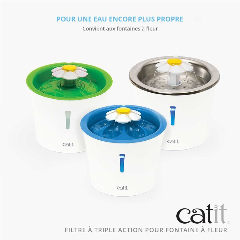 Catit - Filtre Triple Action Sans Cadre - 2pc Image numéro 2 Catit - Filtre Triple Action Sans Cadre - 2pc Image numéro 2