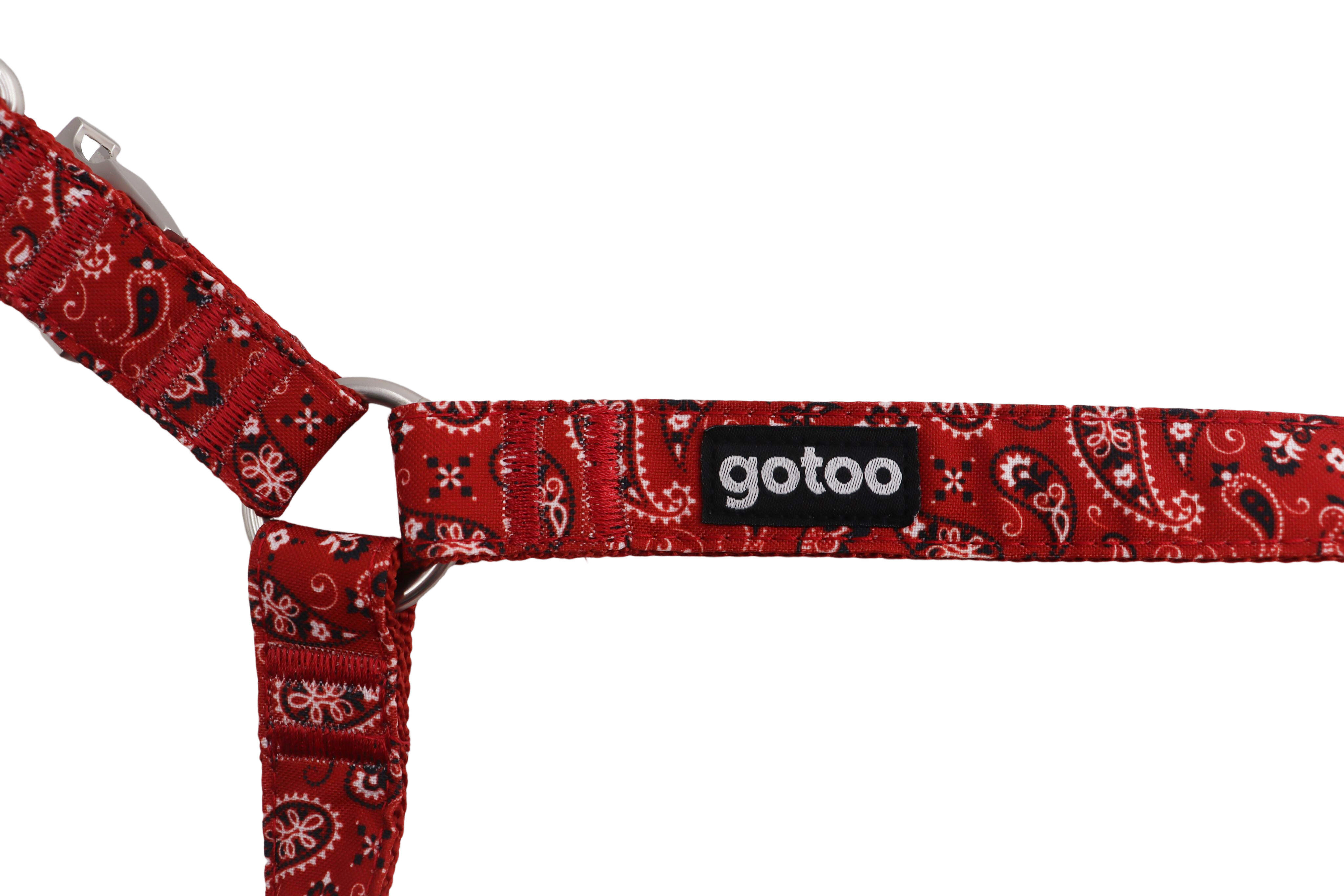 Gotoo - Harnais en Paisley Rouge pour chien - XS Image num&eacute;ro 5