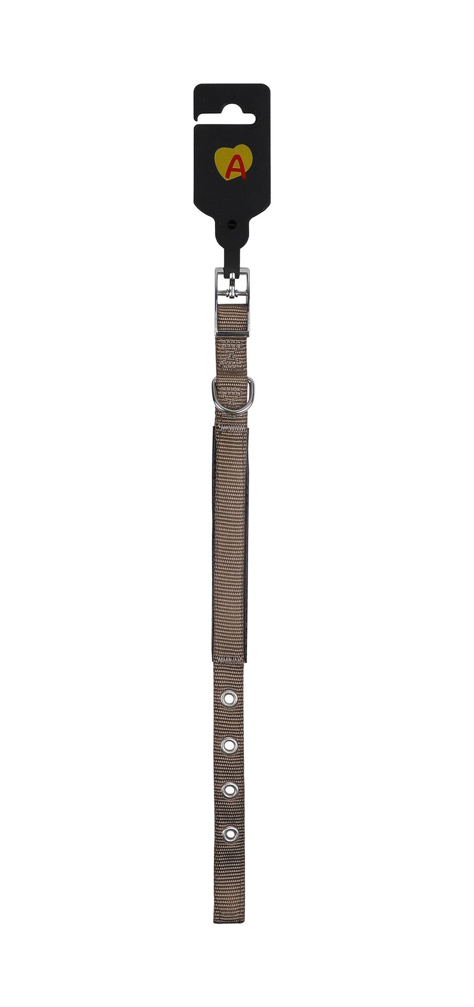 Animalis - Collier Basic Confort Taupe pour Chien - 20mm et 45cm Image num&eacute;ro 2