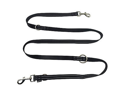 Gotoo - Laisse Essentials Multi Position Noir pour Chien