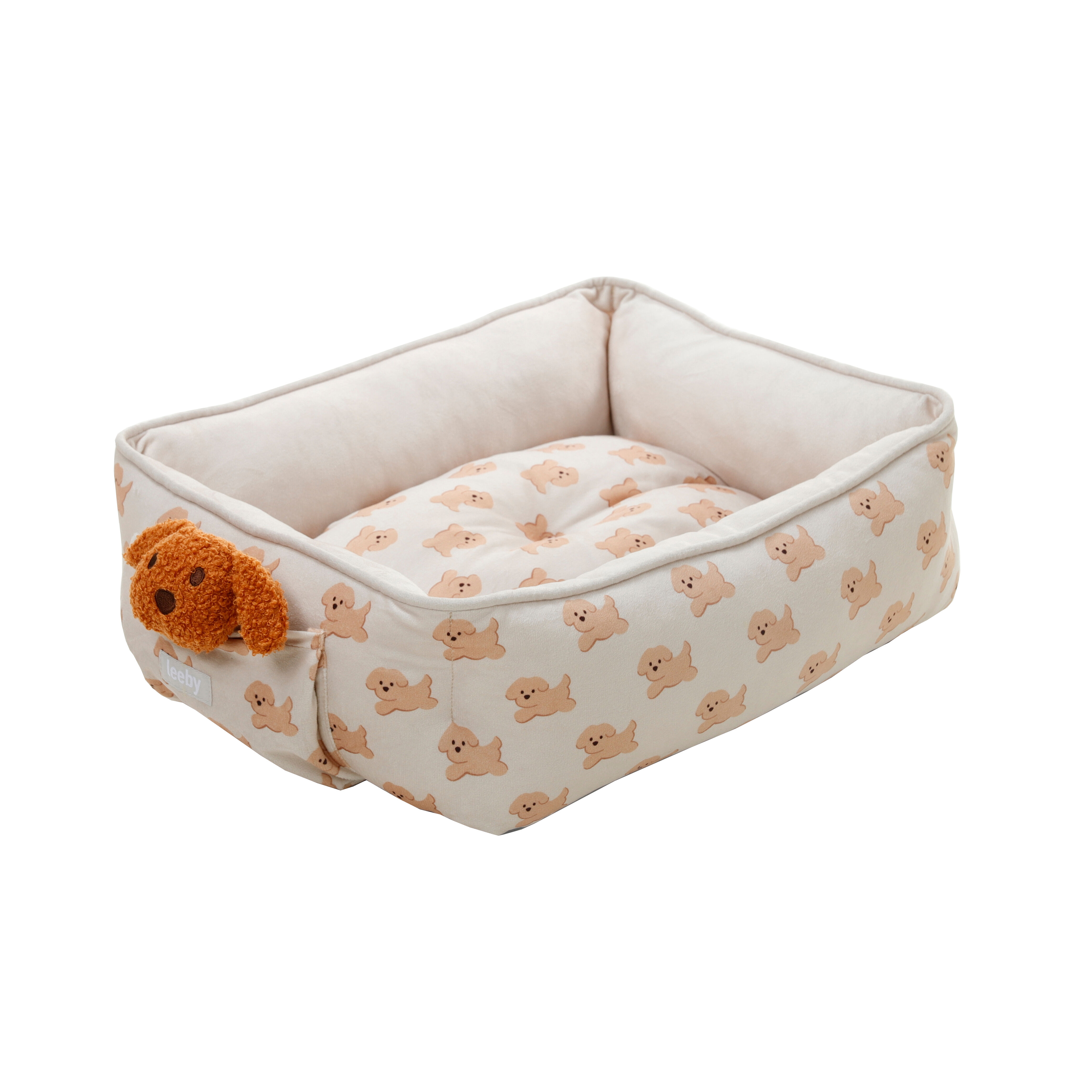 Leeby - Sofa Doudou Chiot pour Chiots - Blanc Image num&eacute;ro 3