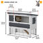 Ferplast - Clapier Grandlodge 140 pour Cobayes et Lapins - 73x134x110cm Indicateur image numéro 7