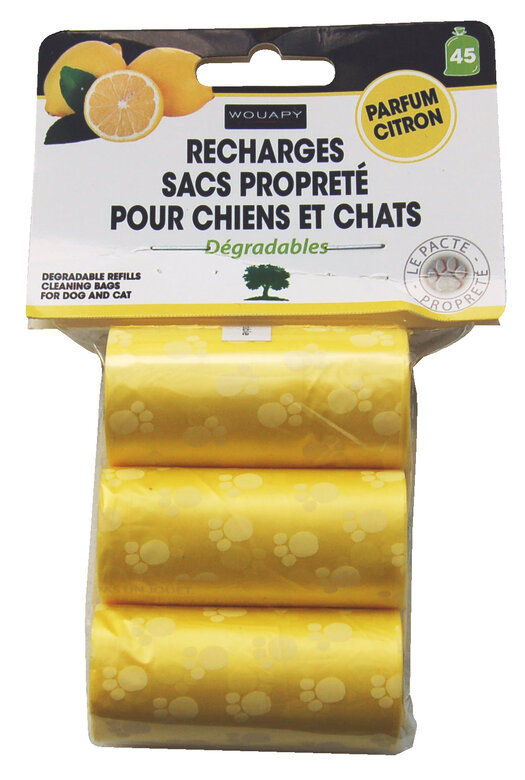 Wouapy - Recharge Sacs Propreté Parfumee x3 - Citron Image numéro 1 Wouapy - Recharge Sacs Propreté Parfumee x3 - Citron Image numéro 1
