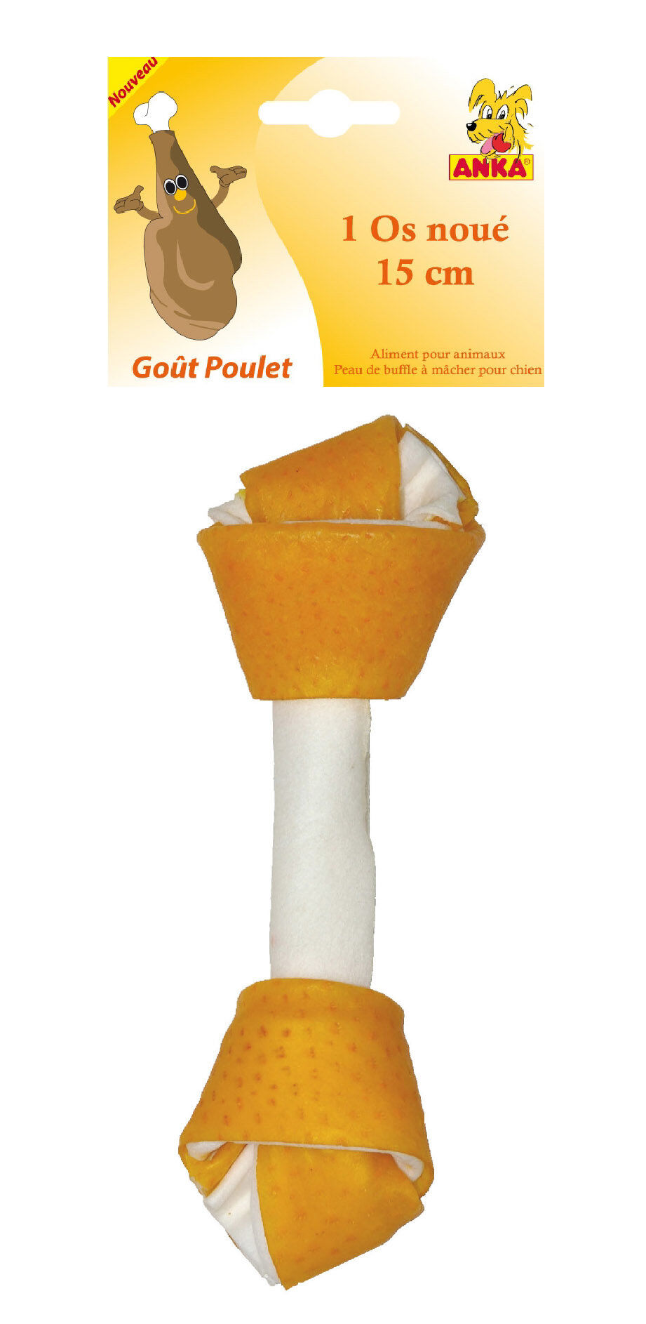 Anka - Os Noue Poulet X 1Pc pour Chien - 15cm Image num&eacute;ro 1